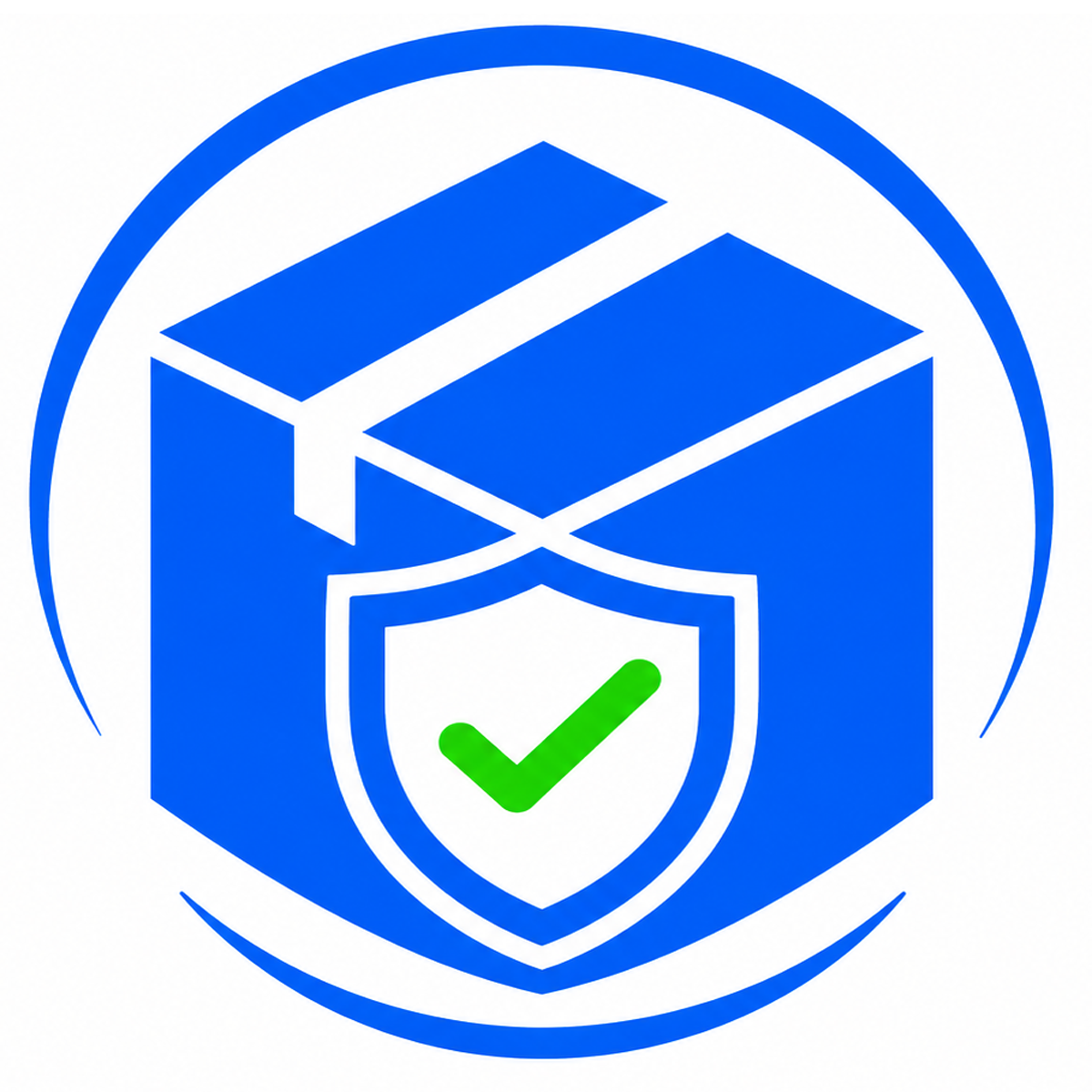 Product Availability Control shield and box icon